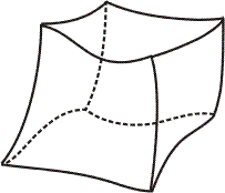 Volume hexaédrique